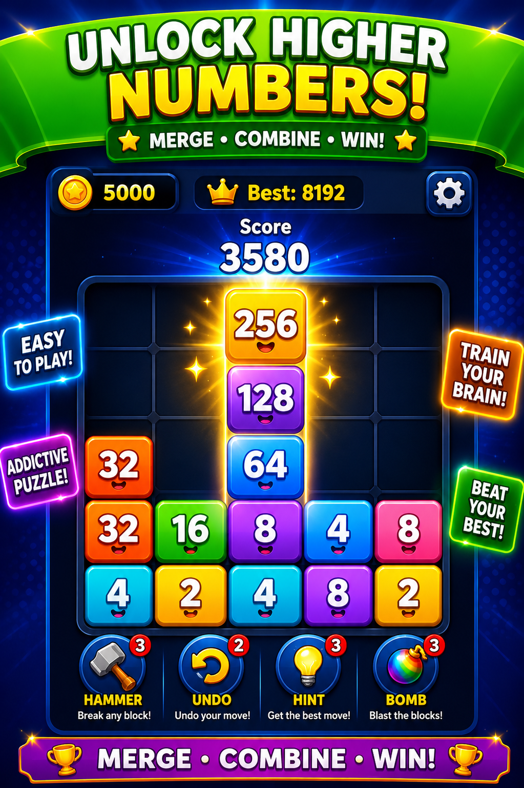 Number Blocks Merge Unity 3D - Image 3